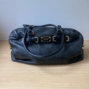 Michael Kors Black Leather Travel Bag